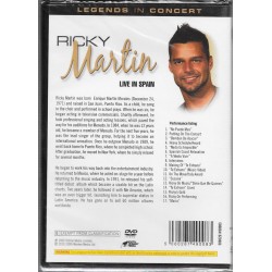 Ricky Martin Live In Spain (2010) Dvd Neuf (verso)