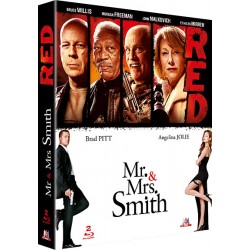 Red + Mr & Mrs Smith - Coffret 2 Blu-Ray Neuf