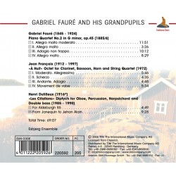 Gabriel Faure & His Grandpupils - Cd Album Neuf