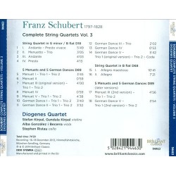 Schubert : Complete String Quartets Volume 3 Album Cd