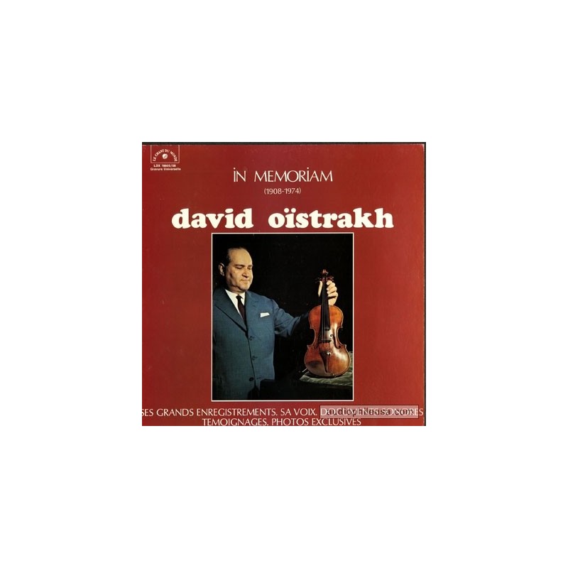 David Oïstrakh In Memoriam (1908-1974) Vinyle Occasion