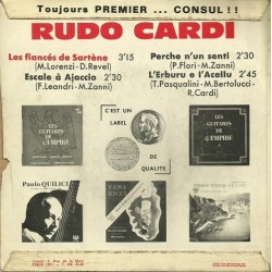 Rudo Cardi Les Fiancés de Sarténe Vinyle (verso)