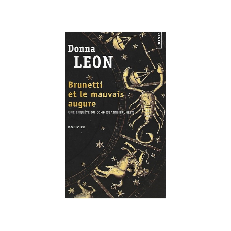 Brunetti et le mauvais augure, Donna Leon, Editions Points, La Foire au Livre Occasion