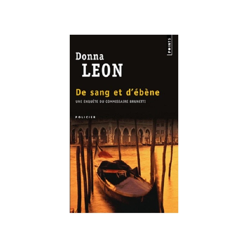 De sang et d'ébène, Poche, Donna Leon, Editions Points, Occasion