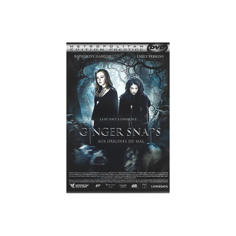 Ginger Snaps : Aux origines du mal (2004) DVD