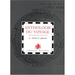 Anthologie du voyage Tome 2 : Gestes et opinions (recto) de Manuel Doromo, Livre Neuf