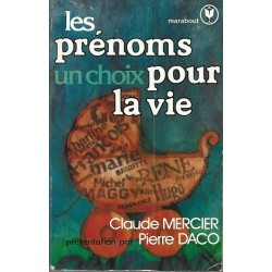 Les prénoms un choix pour la vie, Claude Mercier, Marabout Editions