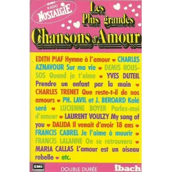 Les plus grandes chansons d'amour K7 Audio