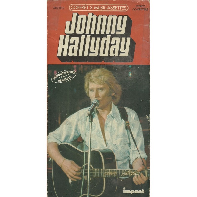 Johnny Hallyday Coffret 3 multicassettes K7 Audio