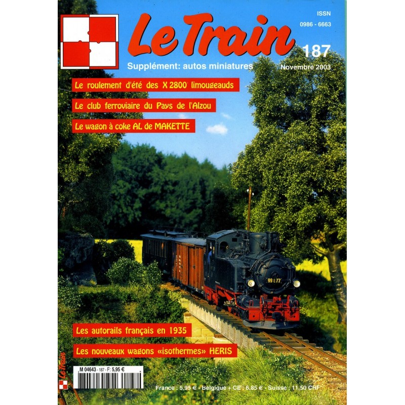 Le Train Revue N° 187 Novembre 2003, Occasion