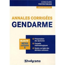 Concours Fonction Publique : Annales corrigées gendarme