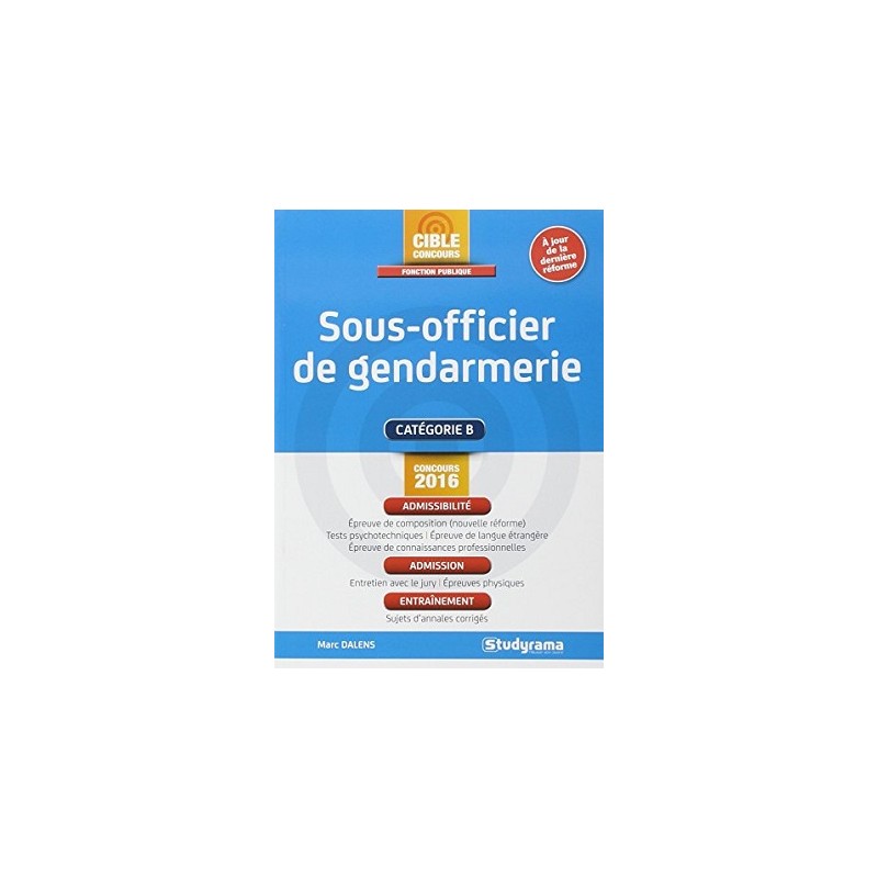 Concours Fonction Publique : Sous-officier de gendarmerie