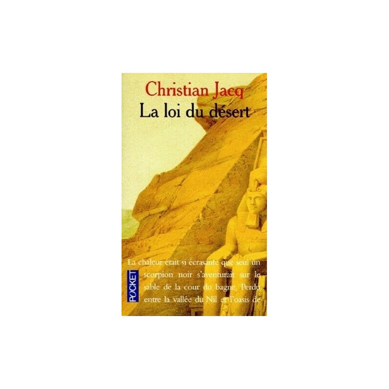 Le juge d'Egypte Tome 2 : La loi du désert - La Foire au Livre Occasion